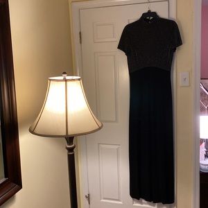 Rimini Vintage black dress full length, gorgeous and elegant. Size 12.